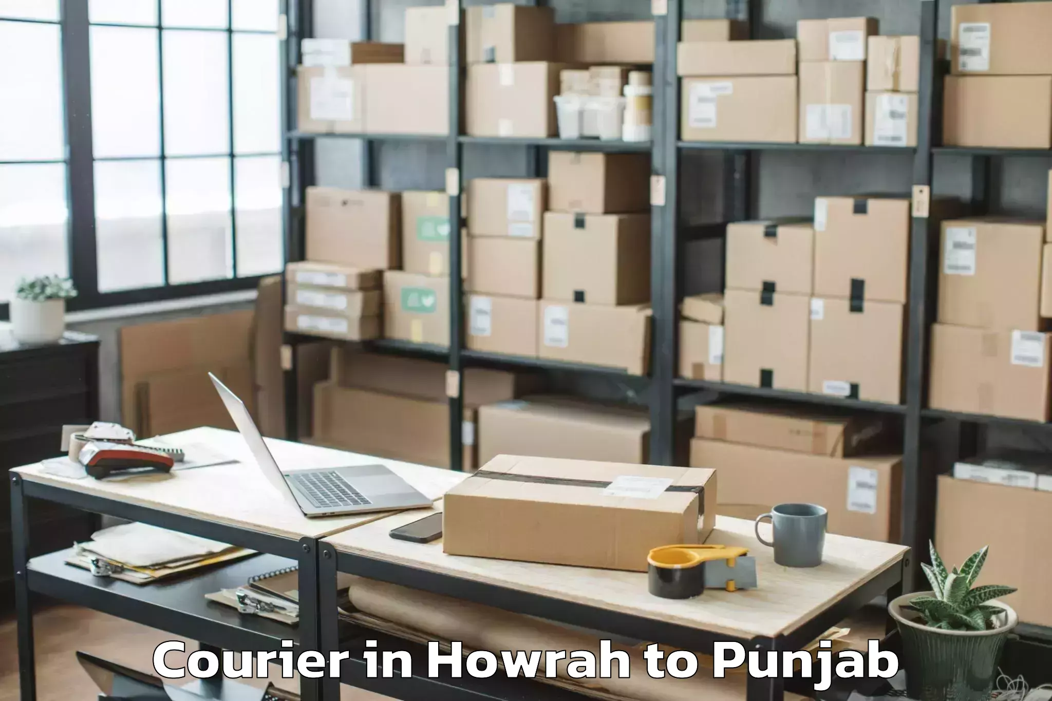 Book Howrah to Faridkot Courier Online